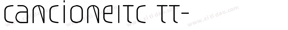 CancioneITC TT字体转换